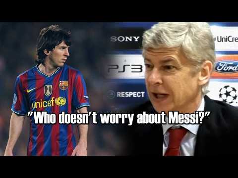 Arsène Wenger hyping Messi for 6 minutes straight