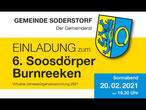 6. Soosdörper Burnreeken - Jahresbürgerversammlung 2021