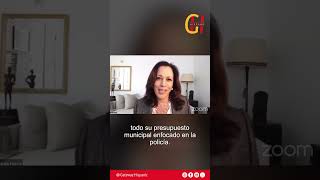 KAMALA H:   Se trata de poner patas arriba el sistema