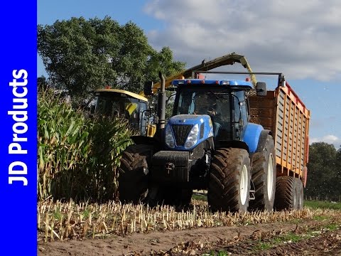 Mais/2016/New Holland FX40/T7040/8360/Riphagen/Oene/Harvesting maize/Maisernte/NL