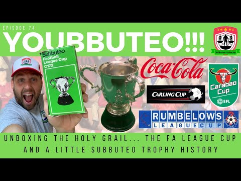 Unboxing the Holy Grail, The League Cup!!! Plus a look at ALL Subbuteo Trophies Youbbuteo