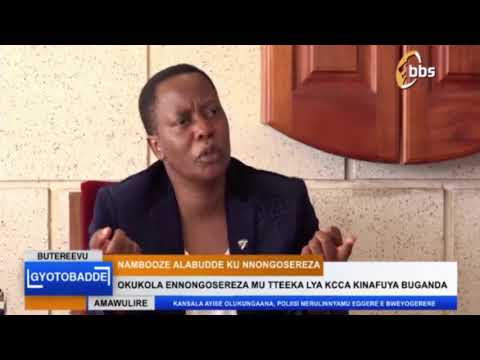 Nambooze Alabudde Ku Nnongosereza ya kcca kinafuya buganda