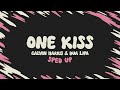 Calvin Harris & Dua Lipa - One Kiss (sped up + lyrics)