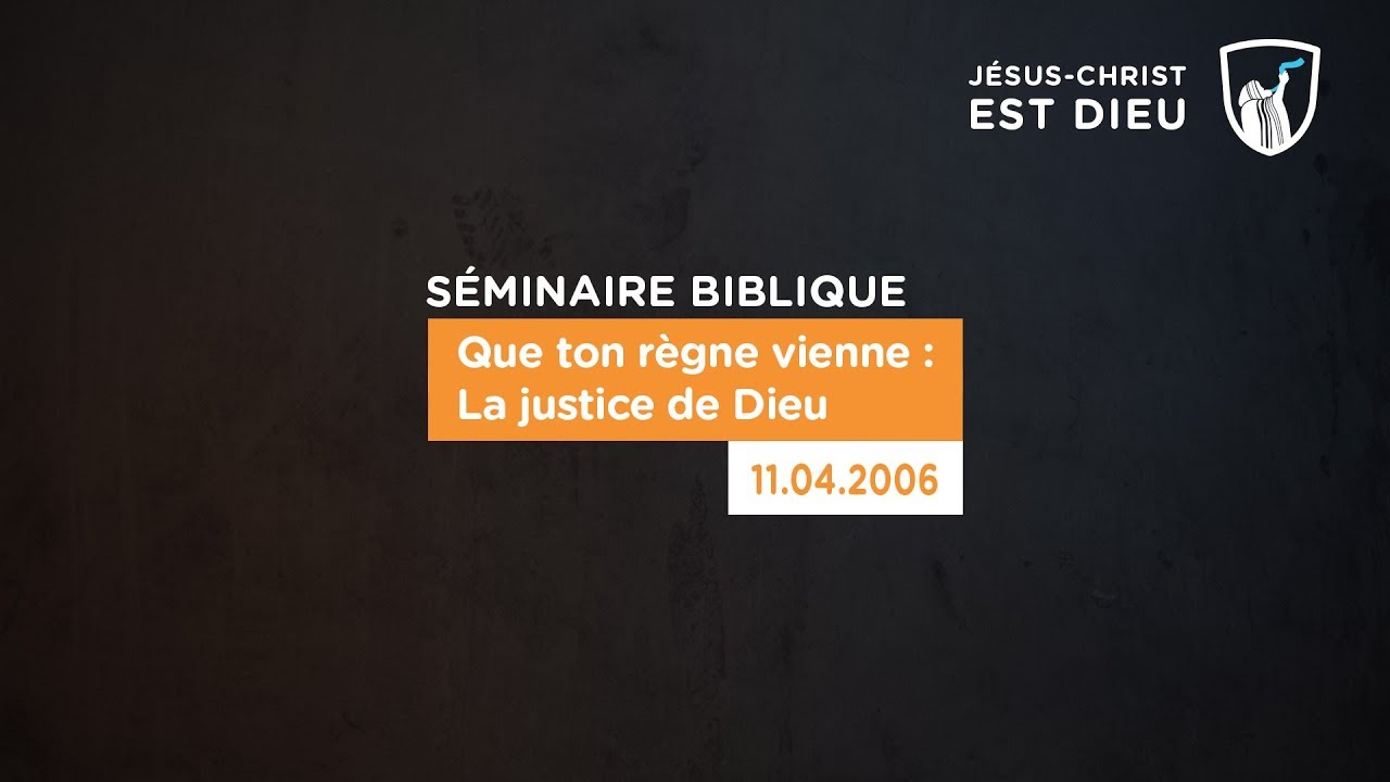 Thumbnail of video: Que ton règne vienne : La justice de Dieu - Brazza/Congo
