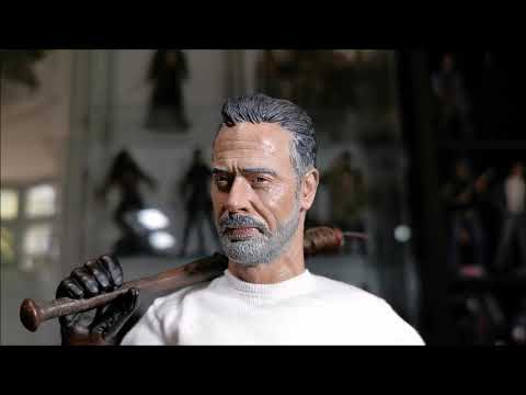 1/6 custom figure, Negan figure, The walking Dead, Threezero, Hot toys scale, painting, paint head