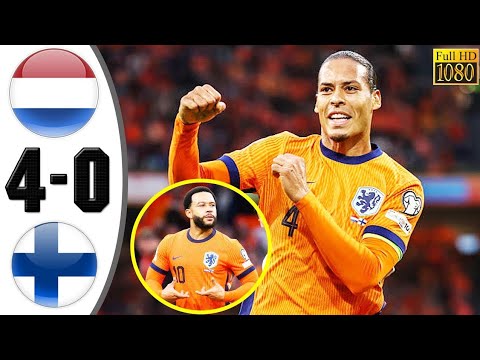 Netherlands vs Finland 4-0 Highlights & All Goals 🔥 World Cup Qualifiers 2025