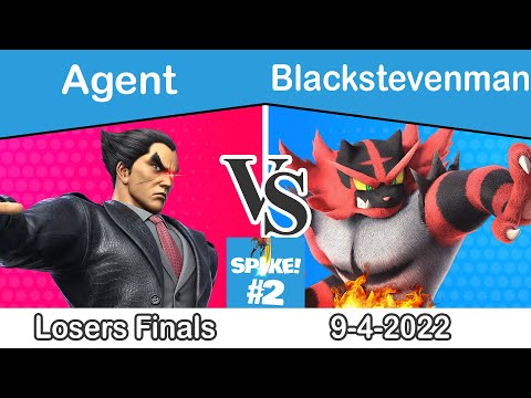 SPIKE! #2 - Agent (Kazuya) vs Blackstevenman (Incineroar) - LF