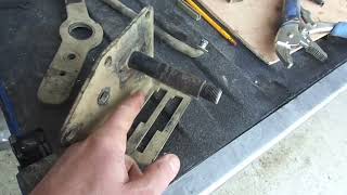 First gen Cummins NV4500 manual swap, NP205 shifter linkage modification.