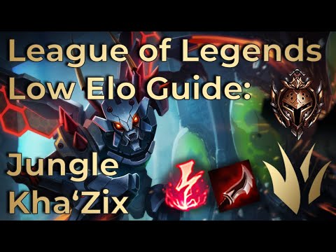 KHA'ZIX JUNGLE GUIDE | Low Elo | Runes, Items, Tips and Tricks