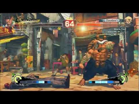 Mihawk-ittoryu (Dudley) vs Black-Toof (Gouken) :SSF4AE