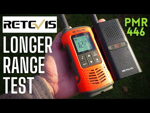 Retevis longer range testing.  PMR 446 MHz legal radios