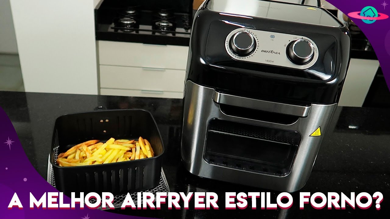 Miniatura da avaliação em vídeo de Fritadeira Elétrica Britânia BFR2300P 12L Preta Preto