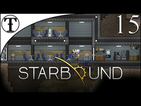 Moon Colony Building Part 1: Security Kitchen and Mess Hall:: Starbound Episode 15