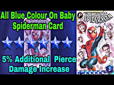 5% Additional Pierce Damage Increase On Baby Spiderman Card - Marvel Future Fight