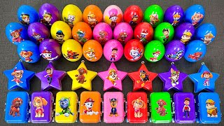 🌟 Searching for Paw Patrol Characters in Egg & Star Slime ASMR | Clay Slime Fun