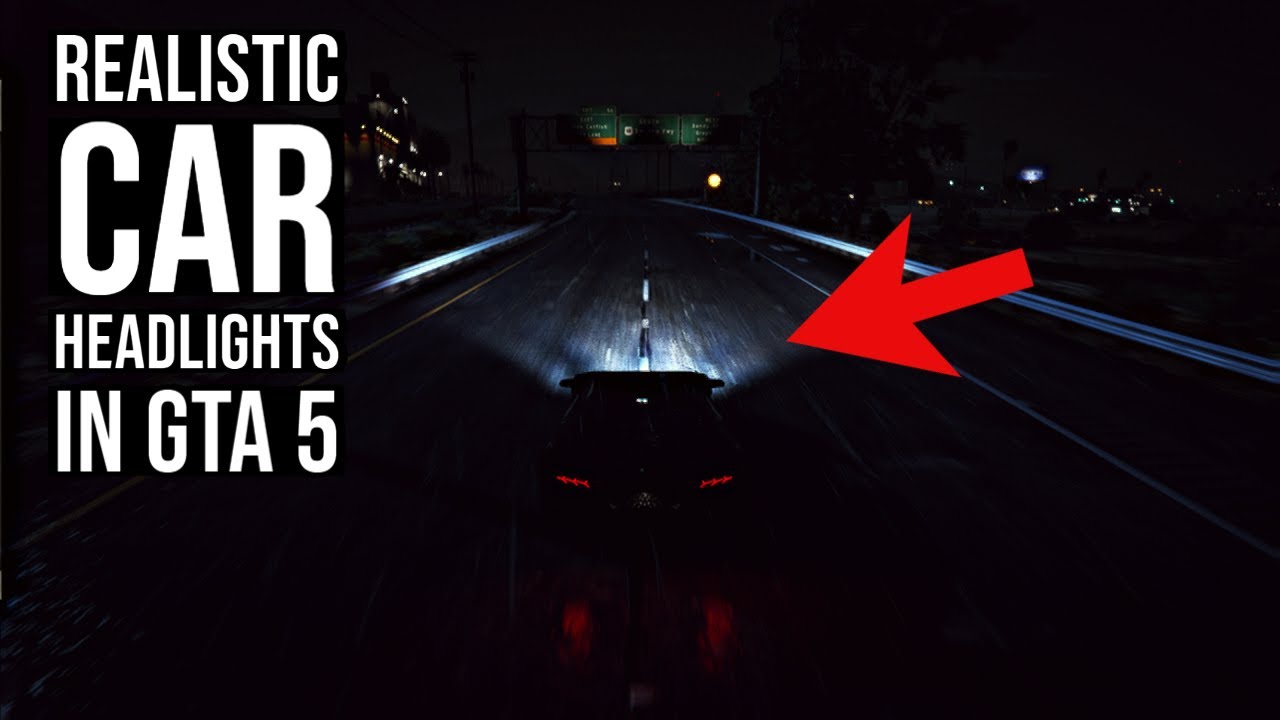 REALISTIC CAR HEADLIGHTS IN GTA 5 2021 | How to install realistic headlights in GTA 5 | PC MOD