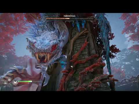 God of War Ragnarok Defeat Boss Nidhogg Final Phase with Freya