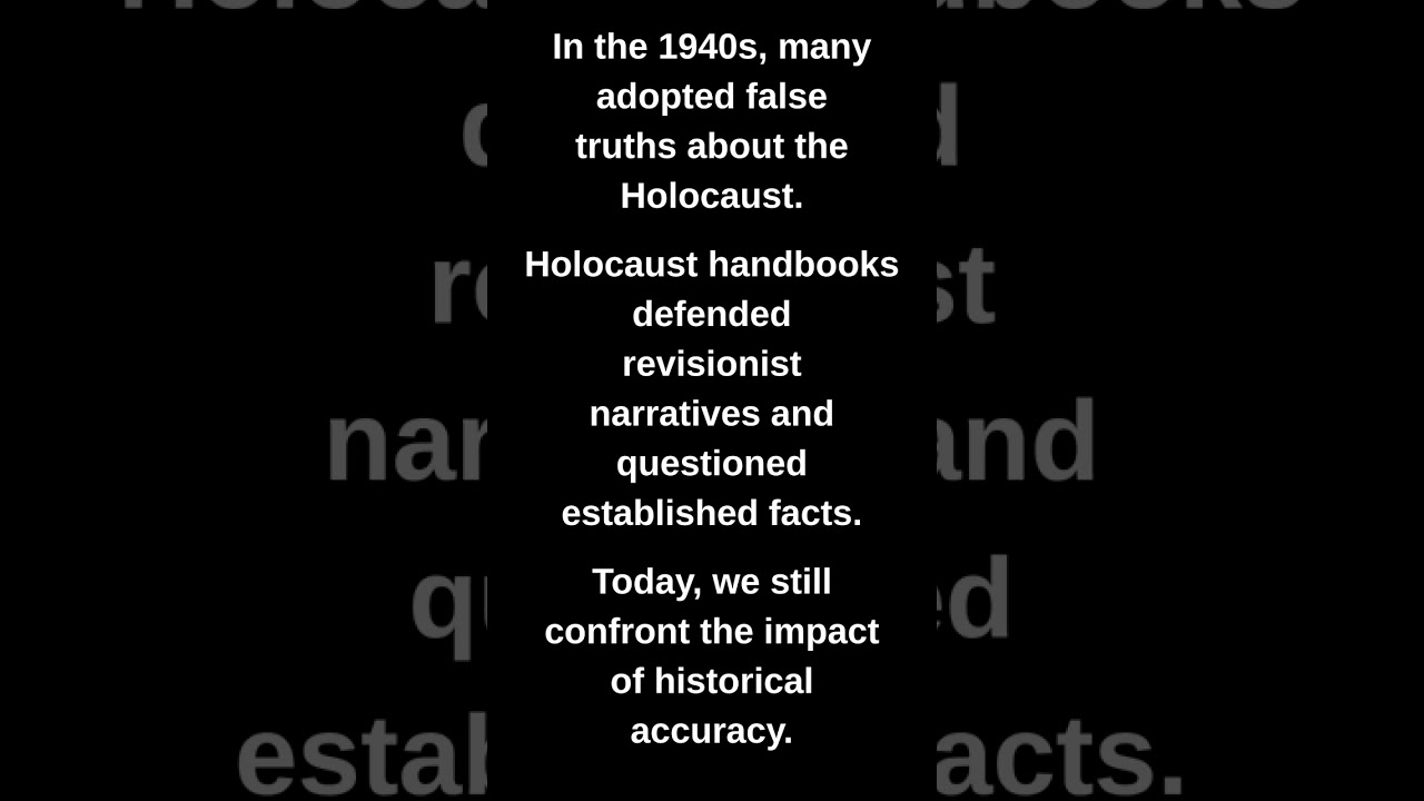 In the 1940s, many adopted false truths about the Holocaust.