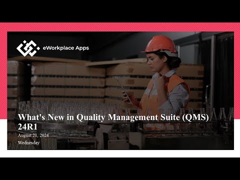 Quoi de neuf dans la suite de gestion de la qualité Webinaire QMS 24R1
