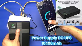 Power Supply UPS🔥Router Backup Power DC Adapter Uninterruptible🔥 Power Supply 10400mAh 5V 9V 12V
