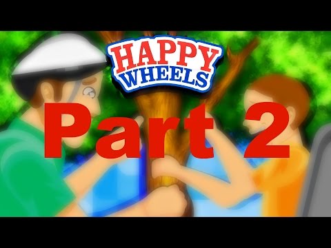 Happy Wheels Part 2 | Harpoon in My Ass!