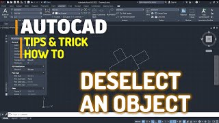 AutoCAD How To Deselect An Object Tutorial