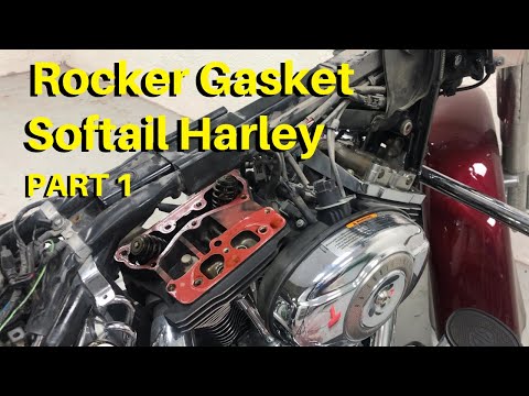 How to Replace Rocker Box Gasket Kit on Harley Davidson Motorcycle DIY (P1)