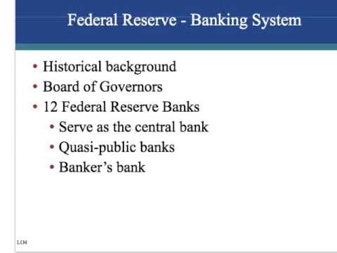 ch. 32 money and banking