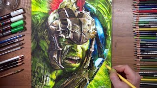 Drawing Hulk - Thor: Ragnarok  drawholic