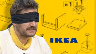 Building IKEA Furniture BLINDFOLDED! - No Idea IKEA