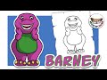 How To Draw Barney Barney And Friends