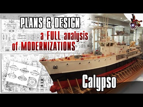 The CALYPSO model ship PLANS, DESIGN & UPGRADES – Jacques Cousteau’s legendary research vessel