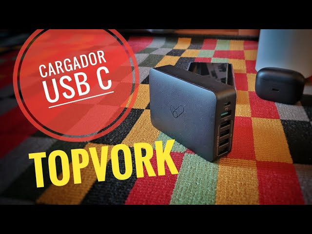 Vídeo relacionado con Cargador USB C de 200 W, múltiple, 6 puertos GaN III Tech, fuente de alimentación PD+QC, cargador rápido con 4 USB-C y 2 USB-A, cargador de portátil de 65 W, adaptador de carga rápida para MacBook