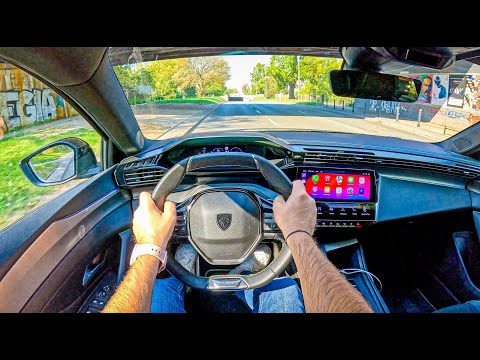 NEW Peugeot 308 GT 🇫🇷 2025 [1.5 BlueHDi 130 hp] | POV Test Drive #2247 Joe Black