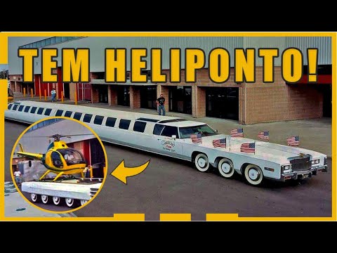 MAIOR CARRO DO MUNDO TEM CAMPO DE GOLFE E LEVA 76 PESSOAS