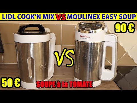 , title : 'lidl blender chauffant cook'n mix vs moulinex easy soup comparatif soupiere soupe tomate recette'