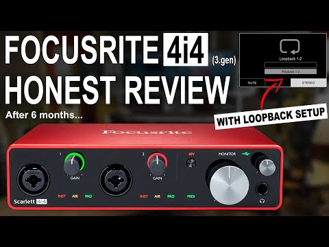 Focusrite Scarlett 4i4 3rd Gen USB Audio Interface for Recording, Songwriting, & Streaming — High-Fidelity, Studio Quality Recording, with Transparent Playback video review thumbnail