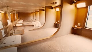 10 Hour Ride on the Nobi-Nobi deck on Japan's Sleeper Train | Sunrise Express