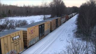 preview picture of video 'CSX L62122 at Mannsville, NY'