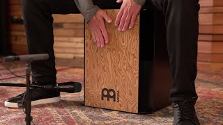 Video thumbnail for MEINL Percussion - Vertical Subwoofer Series Cajon - Makah Burl - SUBCAJ6MB-M by Meinl Percussion - Official Product Videos