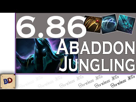 Dota 2 6.86 | Abaddon Jungle Guide With Commentary | 05:22 Level 6 | Iron Talon Jungling