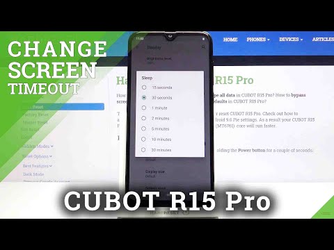 How to Change Screen Timeout in CUBOT R15 Pro – Display Configuration