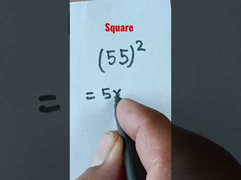 Square of 55 #shortvideo #shorts #maths #ssc #youtube #youtubeshorts