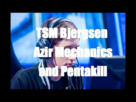 TSM Bjergsen impressive mechanics and Pentakill on Azir