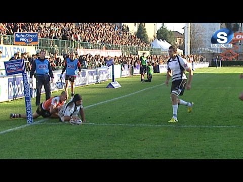 Marco Bortolami Try Out Wide! Benneton Treviso v Zebre 28th Dec 2013