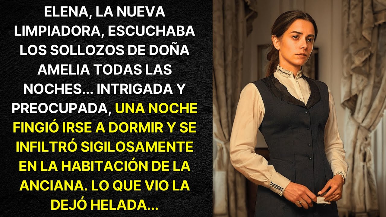 LA LIMPIADORA ESCUCHABA SOLLOZOS DE LA ANCIANA TODAS LAS NOCHES. HASTA QUE UN DÍA FINGIÓ...