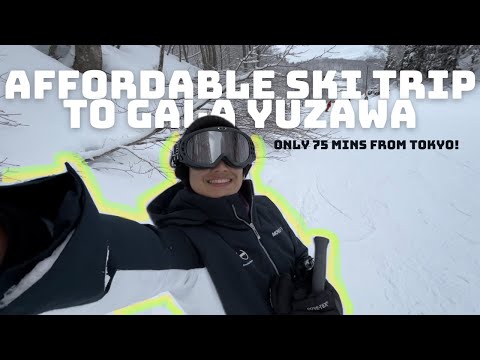 I went skiing at Gala Yuzawa Ski Resort | budget ski trip in Japan | Japan vlog