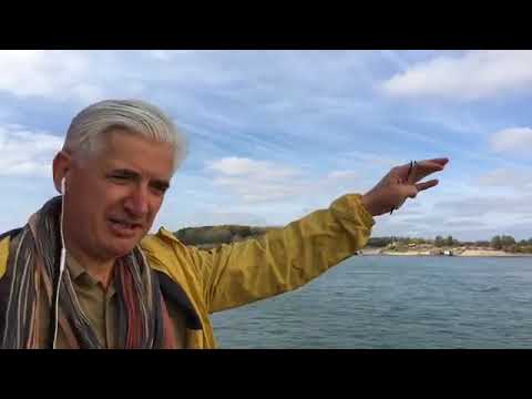 Crossing the Danube in the place where the Goths invaded the Roman Empire in 376 CE