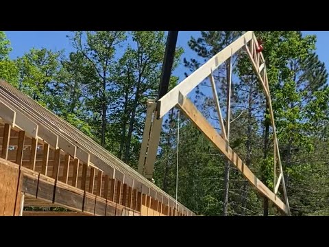 Setting and Bracing Large Attic Trusses