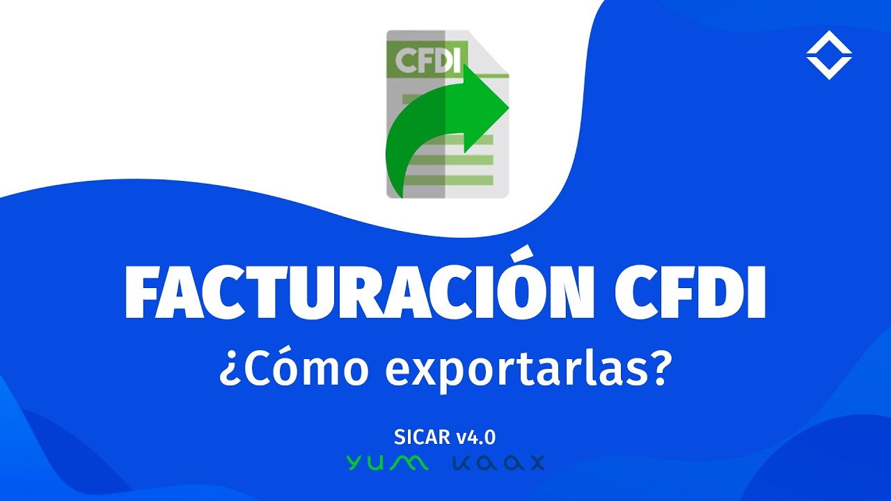 25.- ¿Cómo exportar Facturas CFDI?
